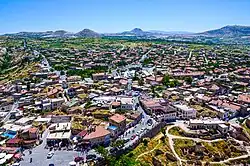 Aerial view of Uçhisar