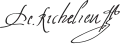 Cardinal Richelieu's signature
