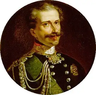 Portrait of Charles Albert, father of Victor Emmanuel II