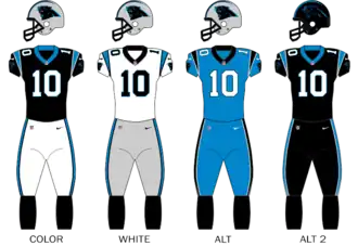 Carolina Panthers uniforms
