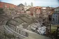San Francesco d'Assisi all'Immacolata backs Cavea of the Greek-Roman Theatre