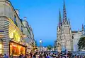 Cathédrale Saint-André de Bordeaux at night