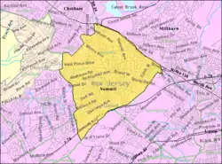 Census Bureau map of Summit, New Jersey