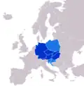 Central Europe according to Swansea University professors Robert Bideleux and Ian Jeffries (1998)[115]