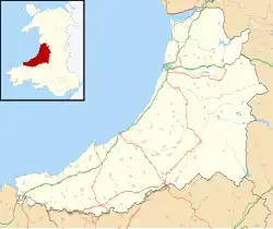 Ceredigion shown within Wales