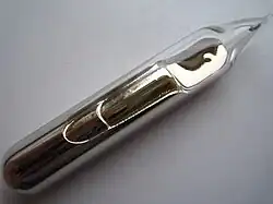 Image: Caesium metal in a glass ampoule