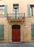 House where painter Paul Cézanne died in 1906 in Aix-en-Provence