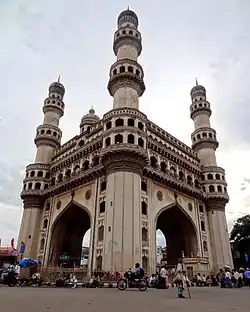 Charminar in Hyderabad (1591), an example of architecture in the Deccan Sultanates[290]