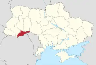 Chernivtsi Oblast in Ukraine
