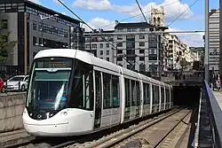Rouen tramway subway portal in 2015