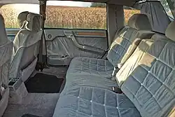 Spacious rear seat of Prestige long wheelbase fastback