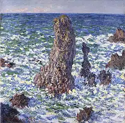 The Pyramides at Port-Coton, Sun Effect, 1886, Private collection