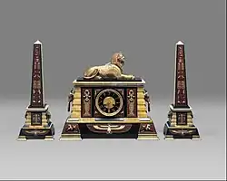 Clock; by Tiffany & Co.; circa 1885; marble & bronze; 46 x 51.1 x 19.7&nbsp;cm; Metropolitan Museum of Art