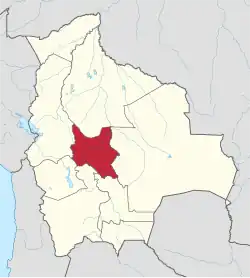 Location within Bolivia