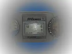 The central area shows an LCD screen clearly, but it becomes increasingly grayed out away from the centre