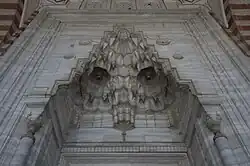 Entrance portal with muqarnas at the Selimiye Mosque in Edirne (late 16th century, Ottoman period)