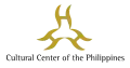 Logo of the Cultural Center of the Philippines, with three rotated occurrences of the Baybayin ka letter
