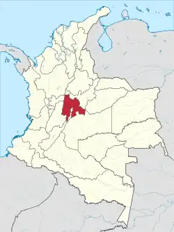 Cundinamarca is shown in red.