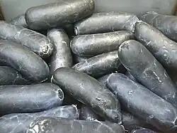 Cuttlefish ink sausages (China)