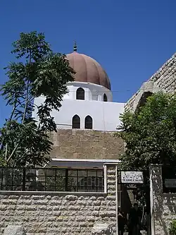 Saladin's tomb, near the northwest corner of the Umayyad Mosque, Damascus, Syria.