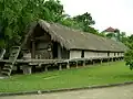 Long communal house of the Rhade people