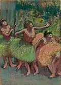 Edgar Degas Dancers in Green and Yellow, 98.8 x 71.5 cm 1903