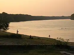 The Danube between Belene and Belene Island, Bulgaria