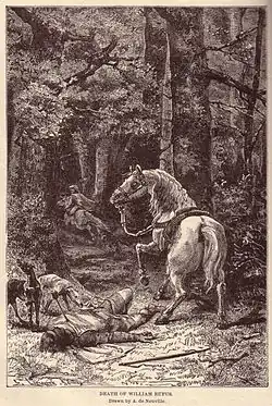 William's death from Ridpath's world history (1895)[26]