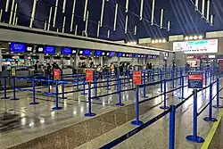 Check-in counters at Terminal 1