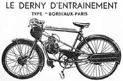 An illustration of a derny.