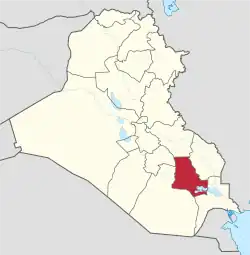 Location of Dhi Qar