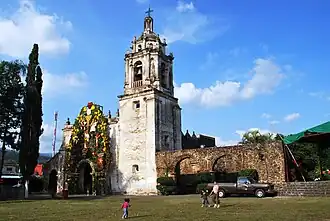 Parish El Divino Salvador de Ocotepec, built in 1530-1592 by the Franciscans friars.[76][77][78]