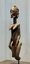 Sculpture, probably an ancestor figure; 17th–18th century; wood; height: 59&nbsp;cm (23 in.); from Mali