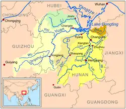 Lake Dongting and the Yuan, Zi, Li, and Xiang Rivers in Hunan