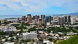Downtown Honolulu, the city and county urban center