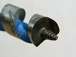 Auger bit tip detail