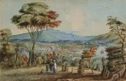 Dunedin from Little Paisley (1849)