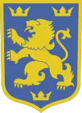 14th Waffen Grenadier Division of the SS (1st Ukrainian) with a lion and three crowns