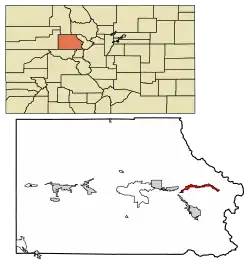 Location of Vail in Eagle County, Colorado