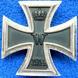 World War I Iron Cross, 1st Class