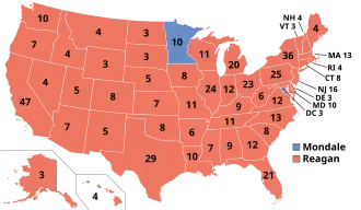 Results for the 1984 United States presidential election
