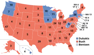 Results for the 1988 United States presidential election