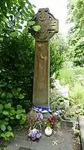 Pankhurst's grave in Brompton Cemetery. The gravestone was sculpted by Julian Phelps Allan[130]