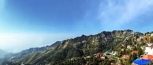 Panoramic view of Mussoorie