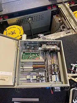 Control system in a Schindler escalator