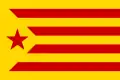 Catalan pro-independence flag Estelada Vermella
