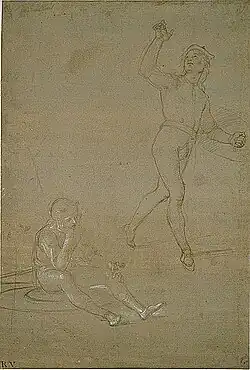 Study for soldiers in this Resurrection of Christ, c. 1500