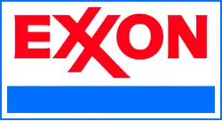 The Exxon logo, designed in 1966, introduced in 1972