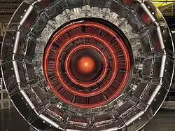 close-up of aircraft engine exhaust