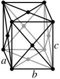 Orthorhombic, face-centered